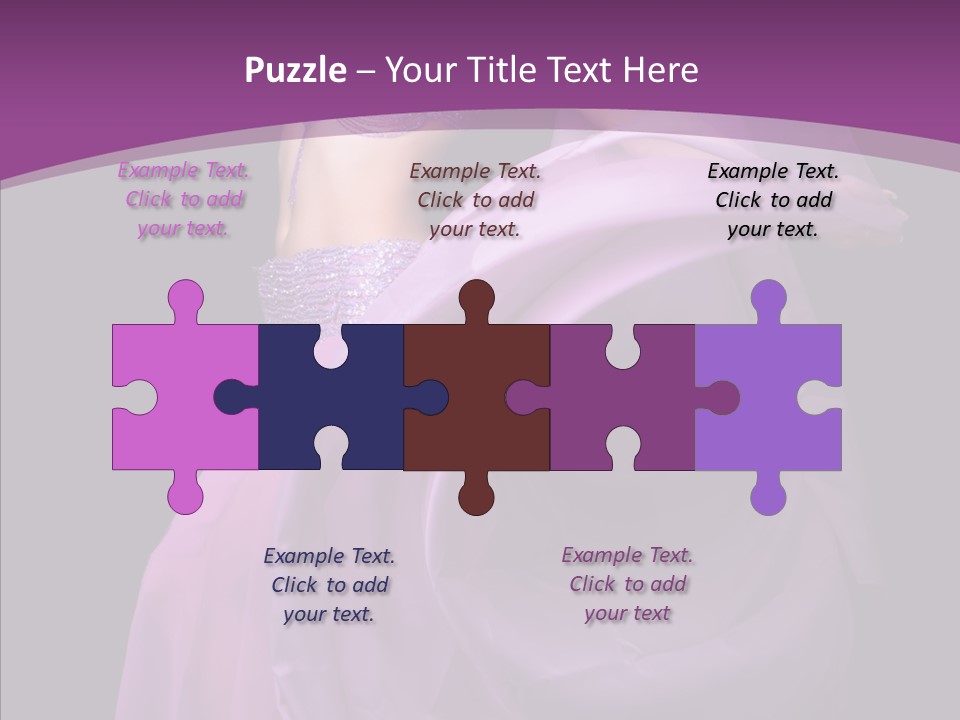 A Beautiful Woman In A Purple Dress Powerpoint Presentation PowerPoint Template