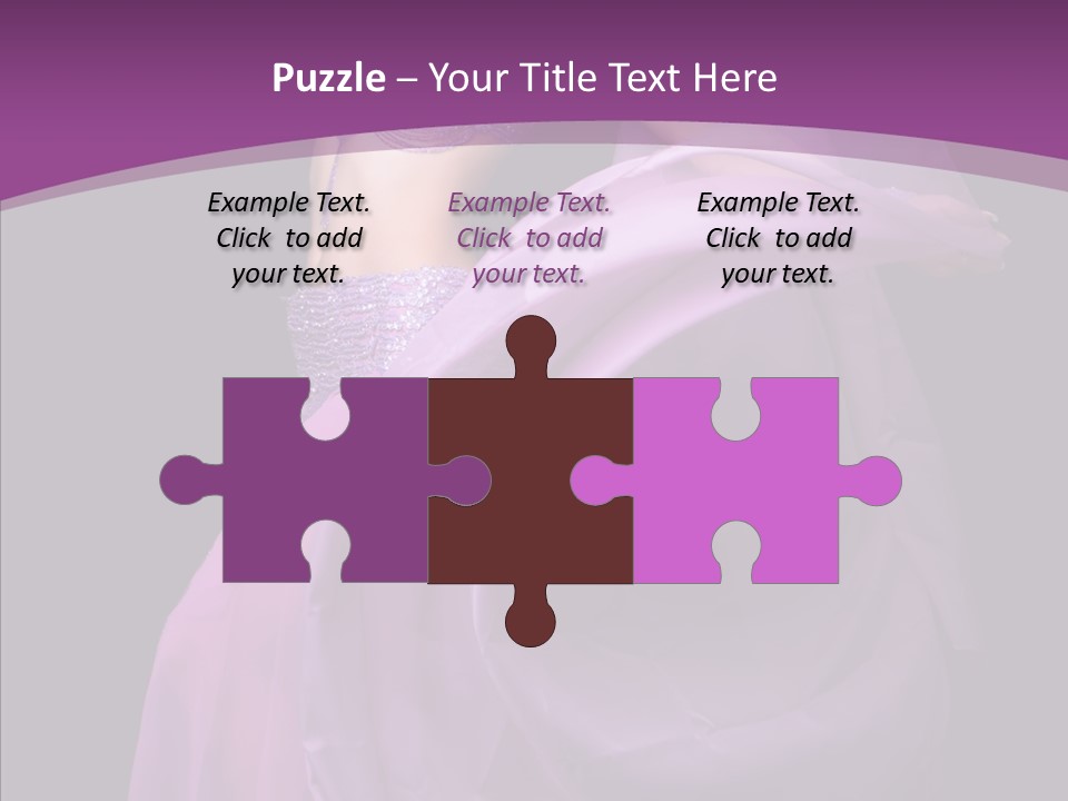 A Beautiful Woman In A Purple Dress Powerpoint Presentation PowerPoint Template