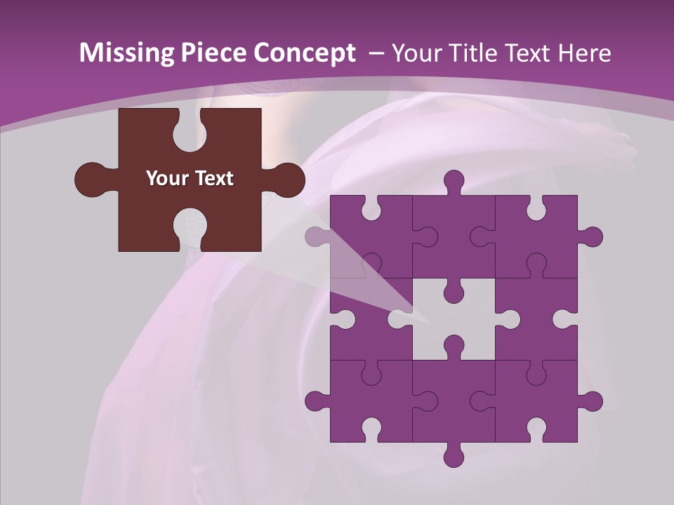 A Beautiful Woman In A Purple Dress Powerpoint Presentation PowerPoint Template