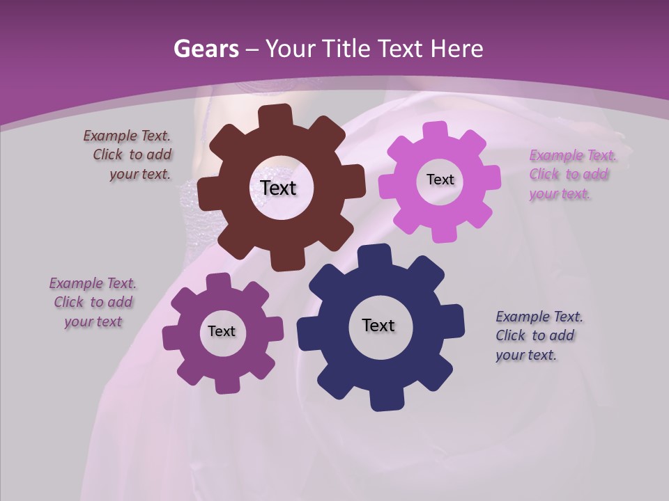 A Beautiful Woman In A Purple Dress Powerpoint Presentation PowerPoint Template