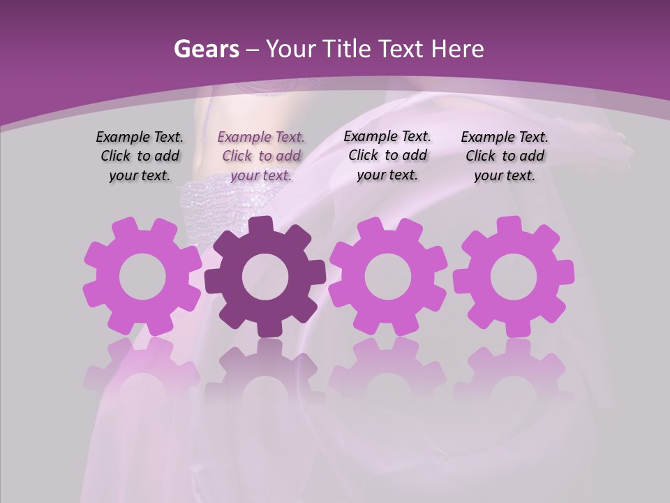 A Beautiful Woman In A Purple Dress Powerpoint Presentation PowerPoint Template