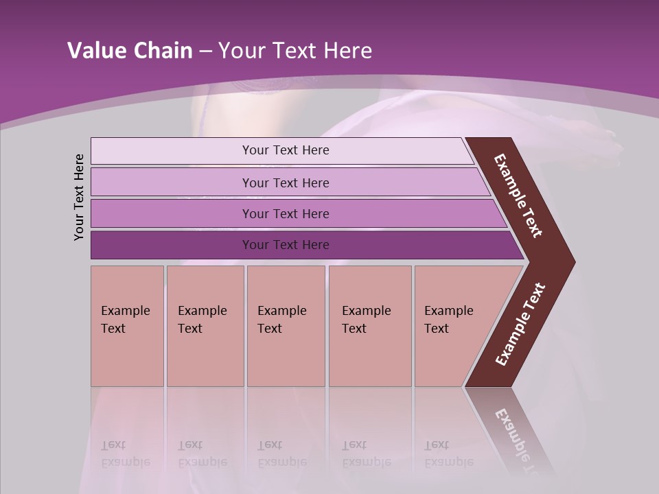 A Beautiful Woman In A Purple Dress Powerpoint Presentation PowerPoint Template