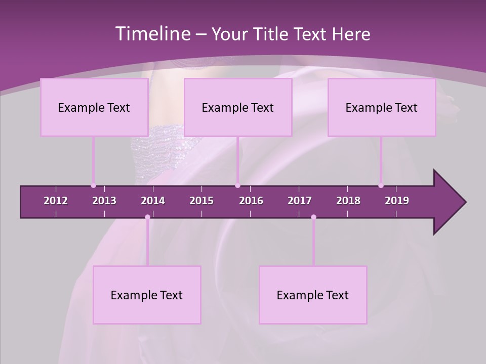 A Beautiful Woman In A Purple Dress Powerpoint Presentation PowerPoint Template