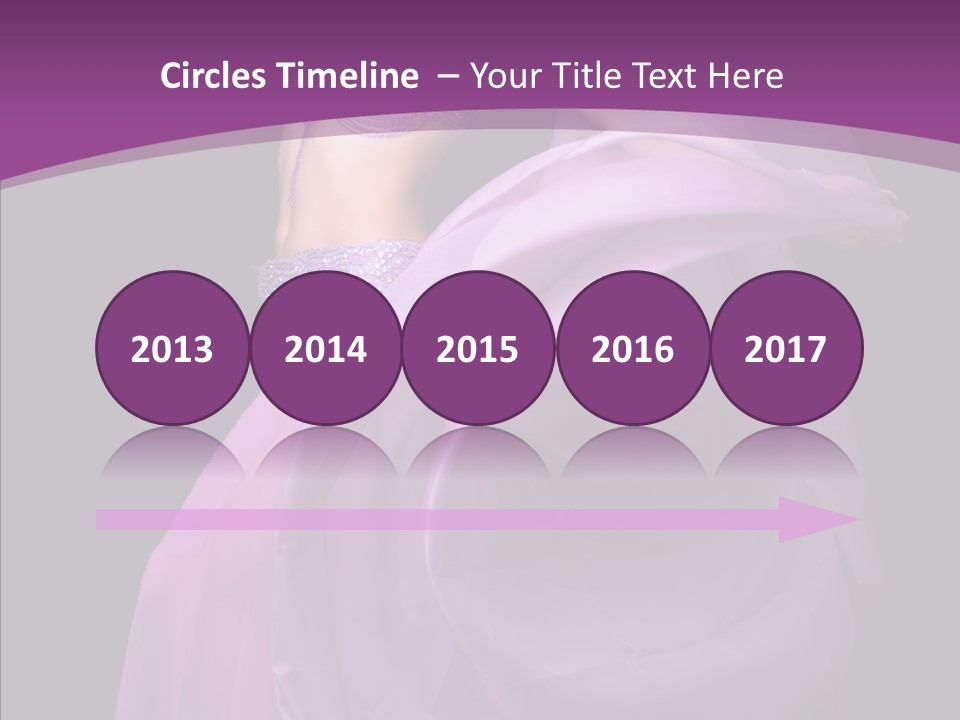 A Beautiful Woman In A Purple Dress Powerpoint Presentation PowerPoint Template