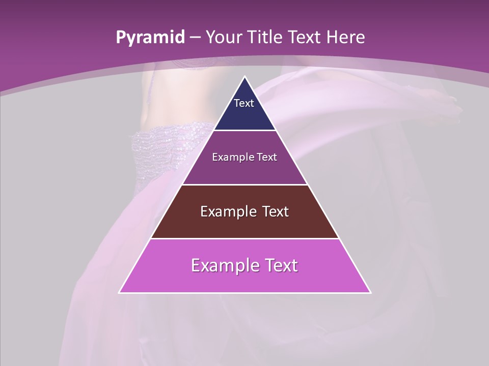 A Beautiful Woman In A Purple Dress Powerpoint Presentation PowerPoint Template