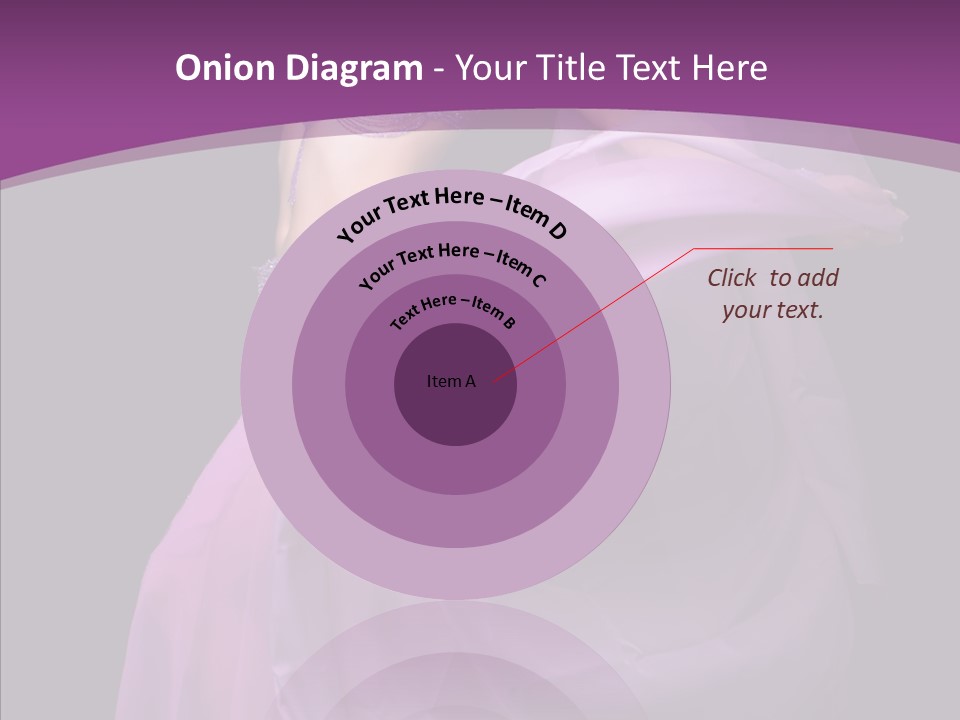 A Beautiful Woman In A Purple Dress Powerpoint Presentation PowerPoint Template