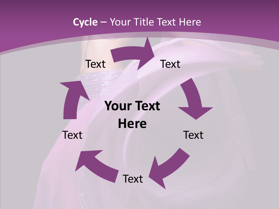 A Beautiful Woman In A Purple Dress Powerpoint Presentation PowerPoint Template