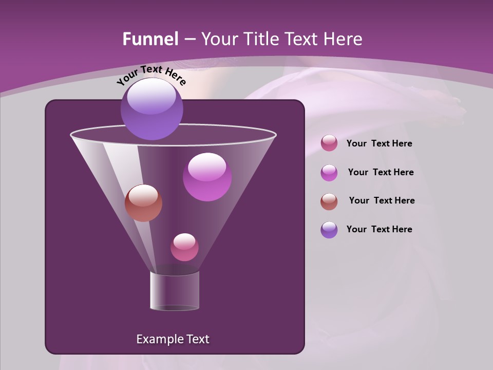 A Beautiful Woman In A Purple Dress Powerpoint Presentation PowerPoint Template