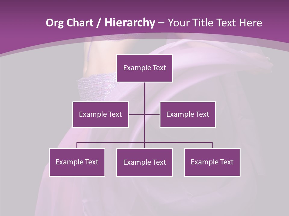 A Beautiful Woman In A Purple Dress Powerpoint Presentation PowerPoint Template