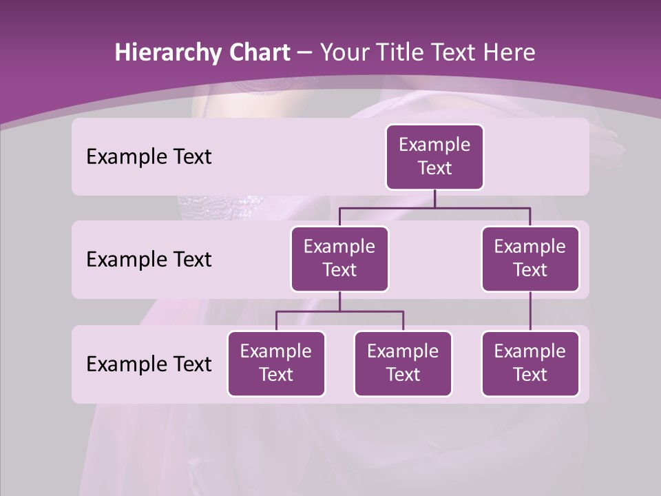 A Beautiful Woman In A Purple Dress Powerpoint Presentation PowerPoint Template