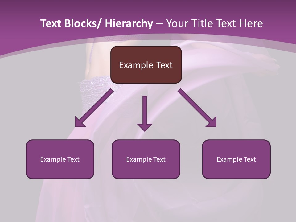 A Beautiful Woman In A Purple Dress Powerpoint Presentation PowerPoint Template