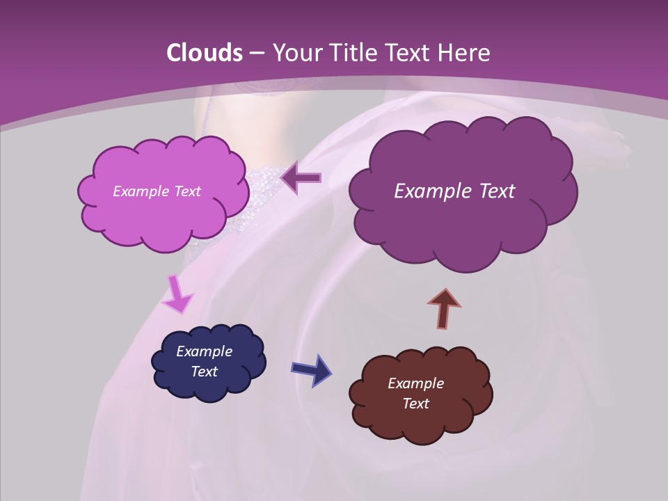 A Beautiful Woman In A Purple Dress Powerpoint Presentation PowerPoint Template