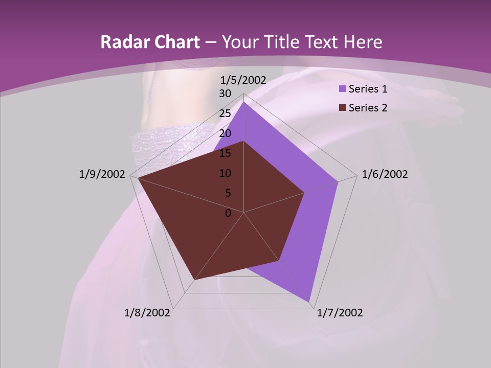 A Beautiful Woman In A Purple Dress Powerpoint Presentation PowerPoint Template