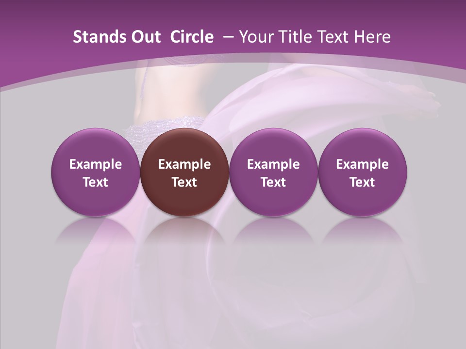 A Beautiful Woman In A Purple Dress Powerpoint Presentation PowerPoint Template
