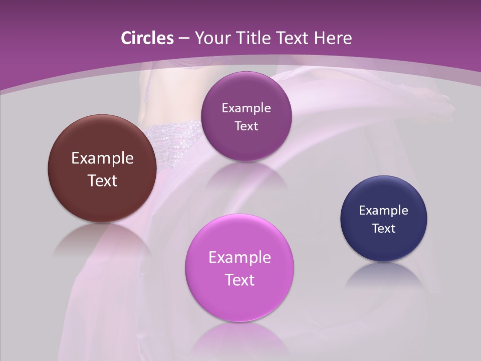 A Beautiful Woman In A Purple Dress Powerpoint Presentation PowerPoint Template