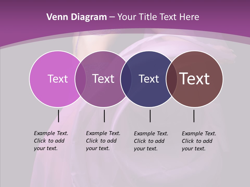 A Beautiful Woman In A Purple Dress Powerpoint Presentation PowerPoint Template