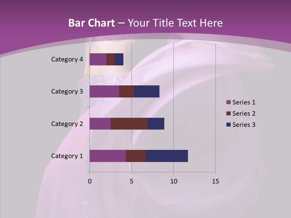 A Beautiful Woman In A Purple Dress Powerpoint Presentation PowerPoint Template