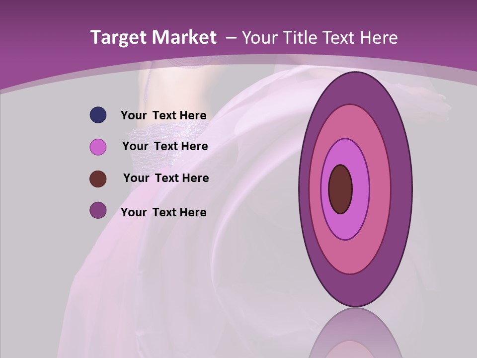 A Beautiful Woman In A Purple Dress Powerpoint Presentation PowerPoint Template