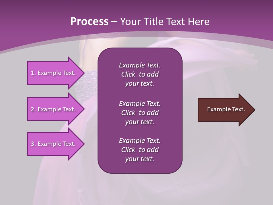 A Beautiful Woman In A Purple Dress Powerpoint Presentation PowerPoint Template