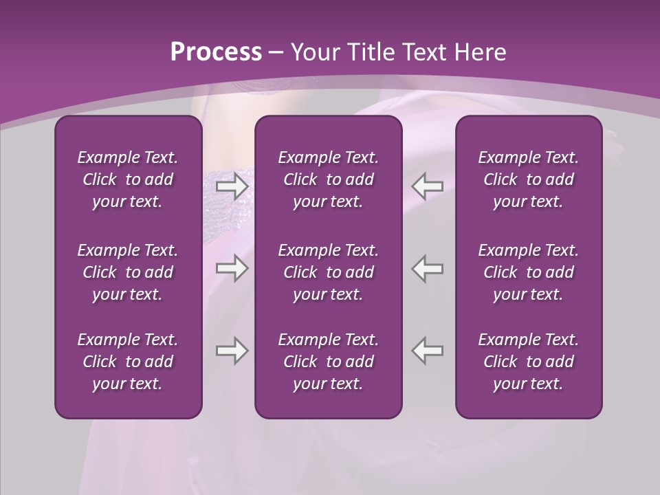A Beautiful Woman In A Purple Dress Powerpoint Presentation PowerPoint Template