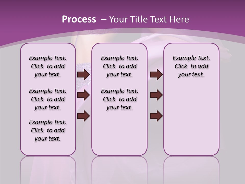 A Beautiful Woman In A Purple Dress Powerpoint Presentation PowerPoint Template