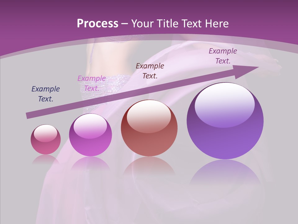 A Beautiful Woman In A Purple Dress Powerpoint Presentation PowerPoint Template