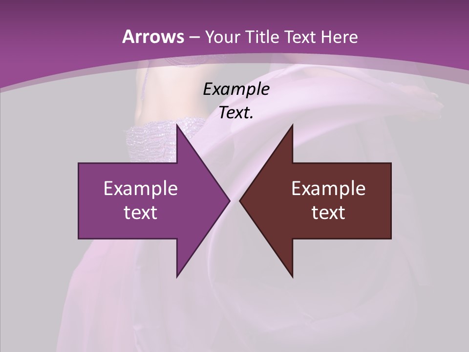 A Beautiful Woman In A Purple Dress Powerpoint Presentation PowerPoint Template