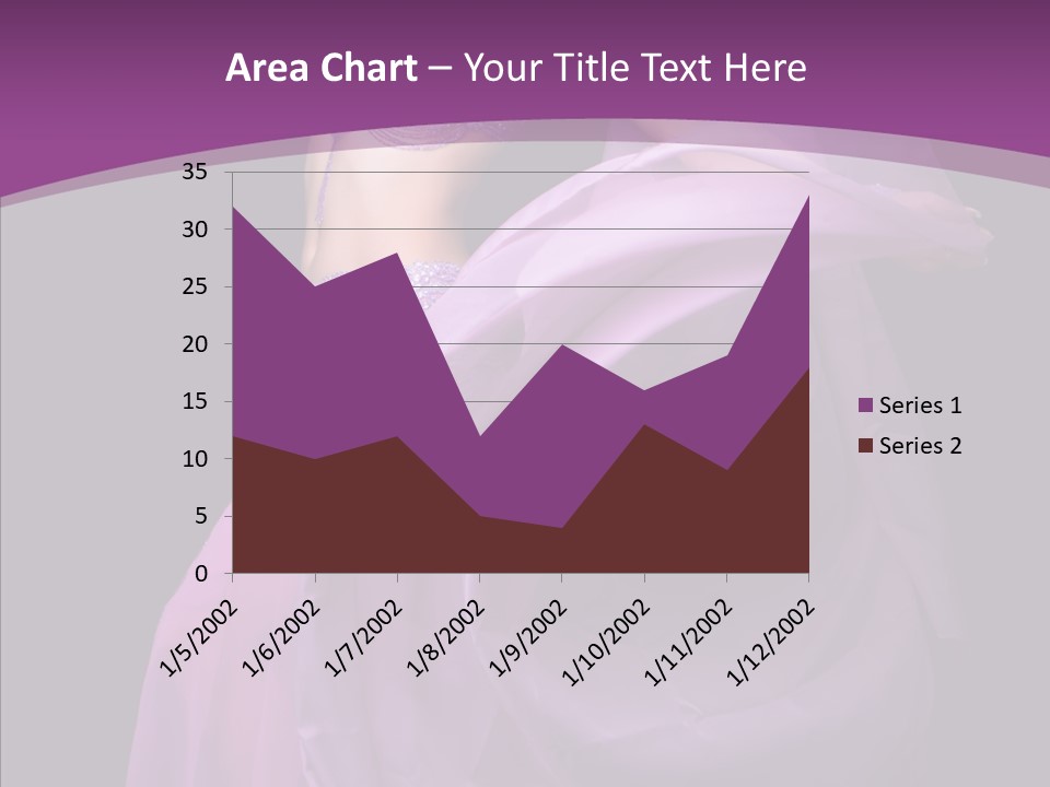 A Beautiful Woman In A Purple Dress Powerpoint Presentation PowerPoint Template