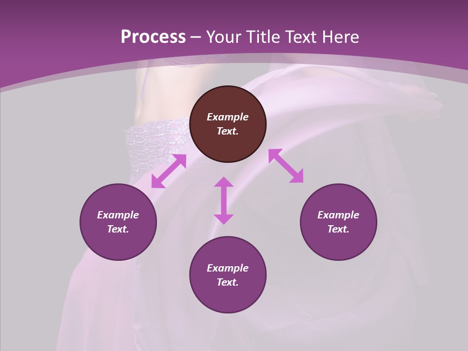 A Beautiful Woman In A Purple Dress Powerpoint Presentation PowerPoint Template