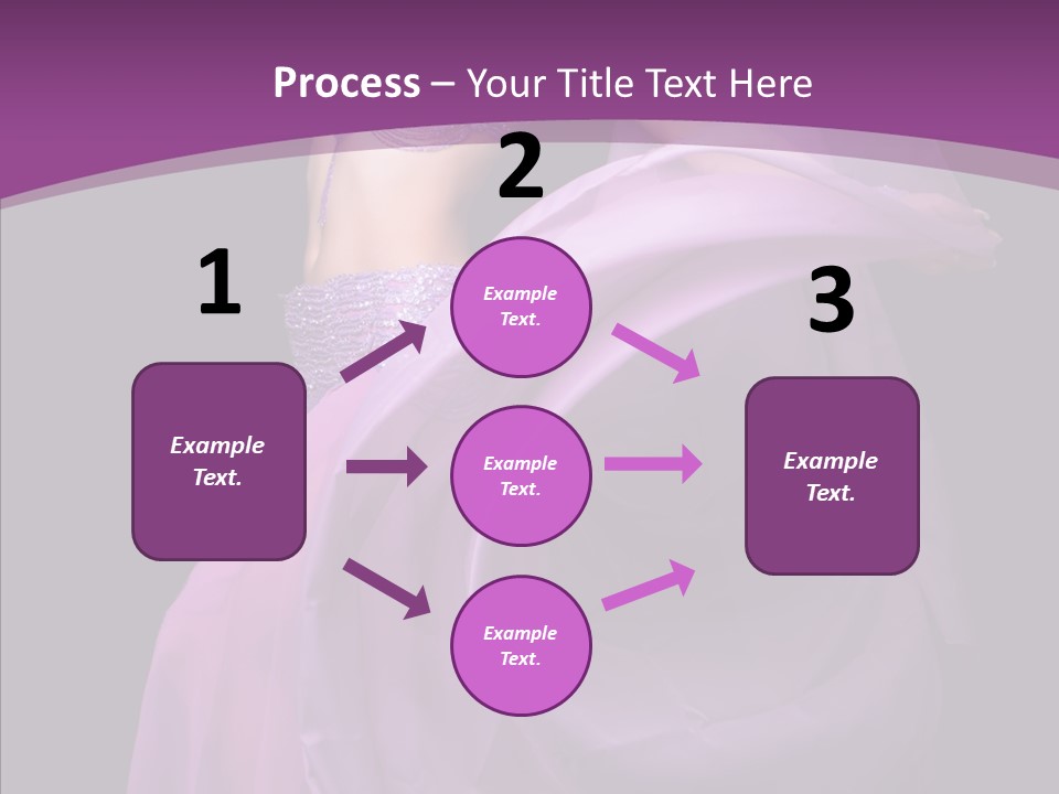 A Beautiful Woman In A Purple Dress Powerpoint Presentation PowerPoint Template