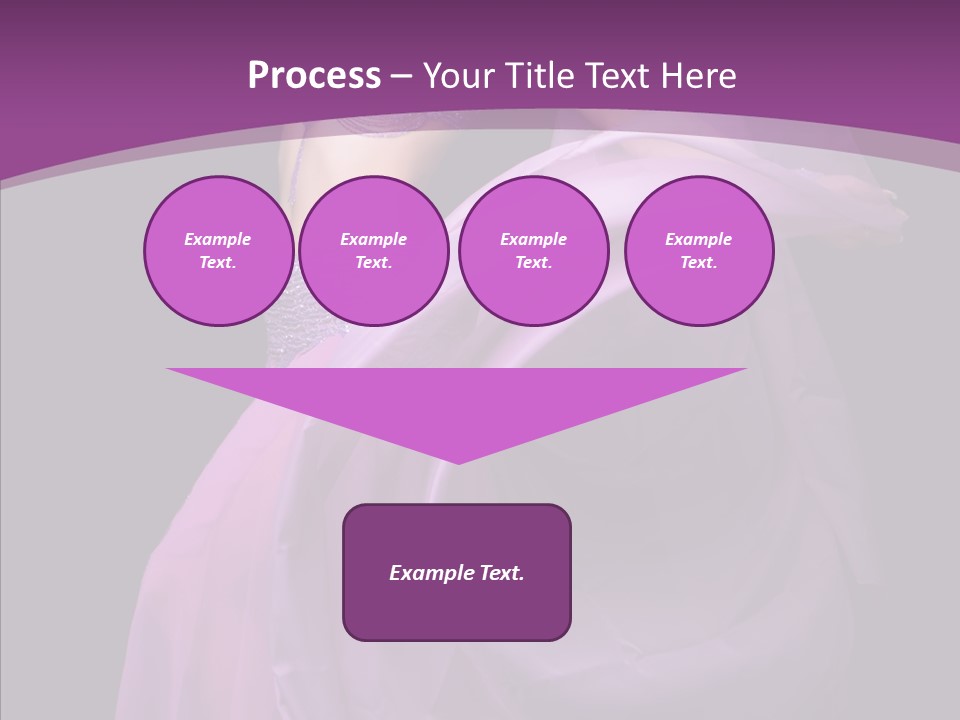A Beautiful Woman In A Purple Dress Powerpoint Presentation PowerPoint Template