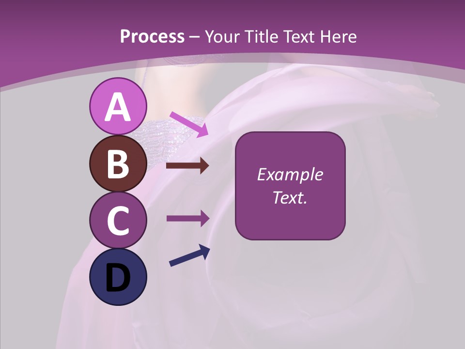 A Beautiful Woman In A Purple Dress Powerpoint Presentation PowerPoint Template