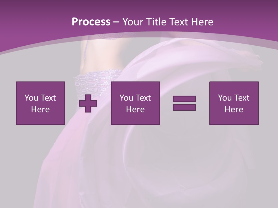 A Beautiful Woman In A Purple Dress Powerpoint Presentation PowerPoint Template