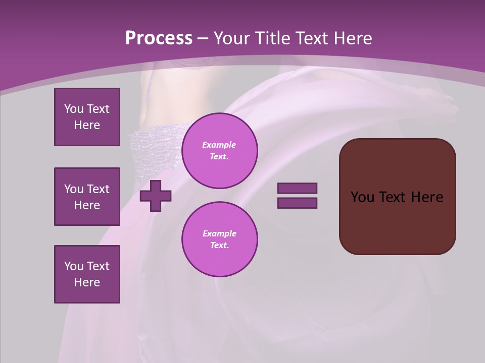 A Beautiful Woman In A Purple Dress Powerpoint Presentation PowerPoint Template