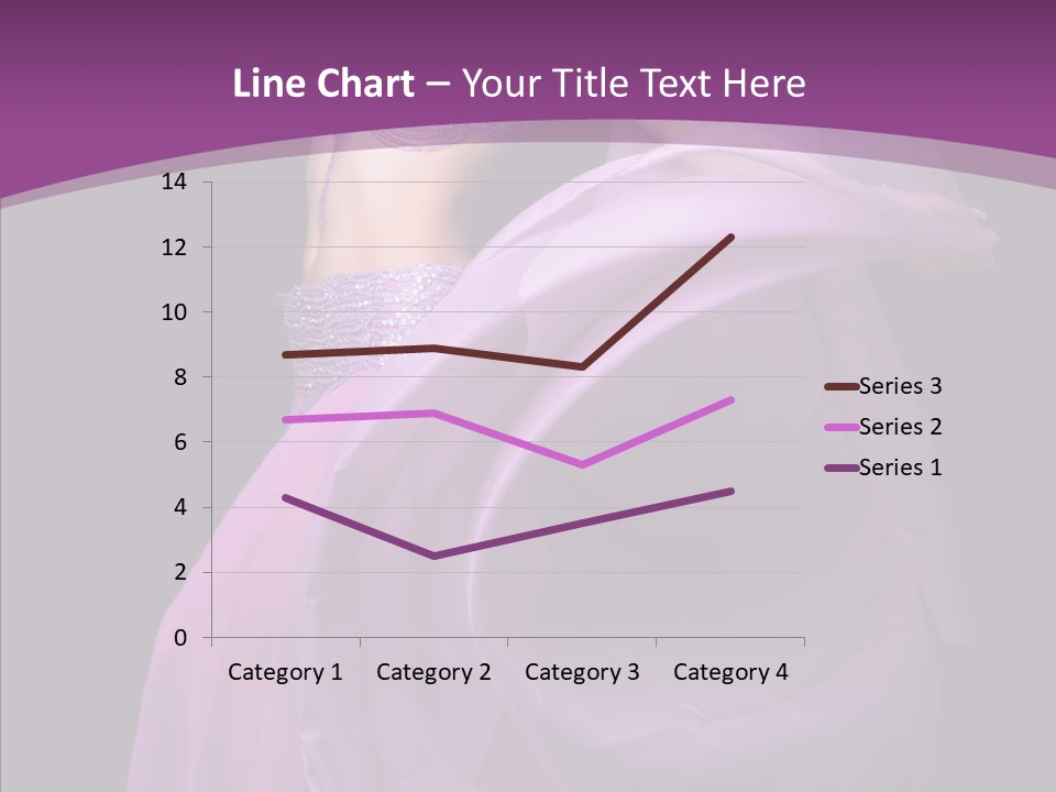 A Beautiful Woman In A Purple Dress Powerpoint Presentation PowerPoint Template