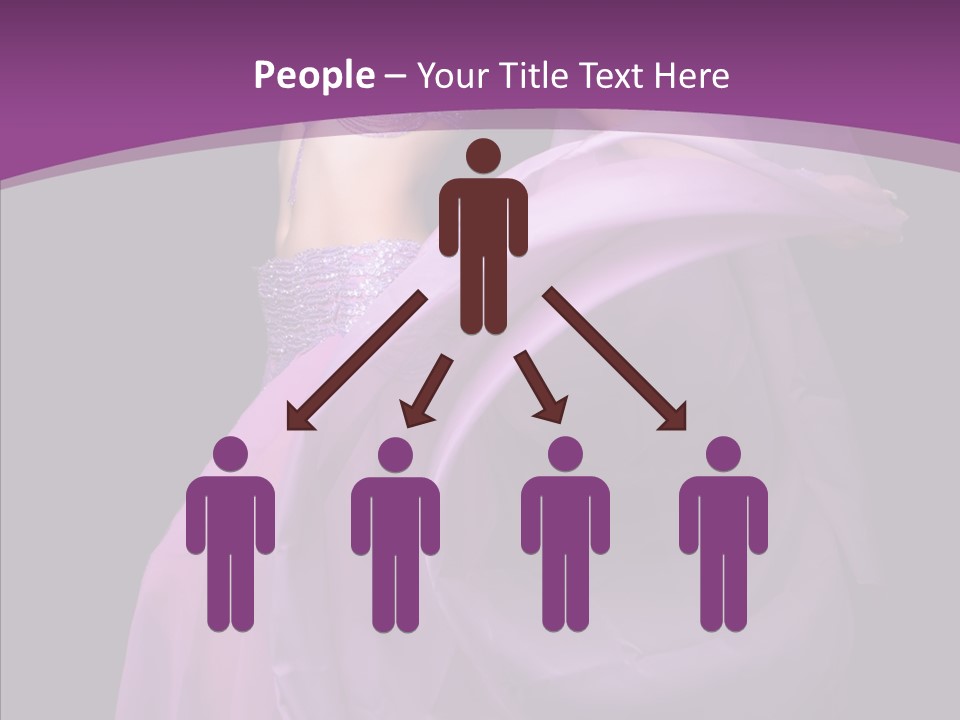 A Beautiful Woman In A Purple Dress Powerpoint Presentation PowerPoint Template