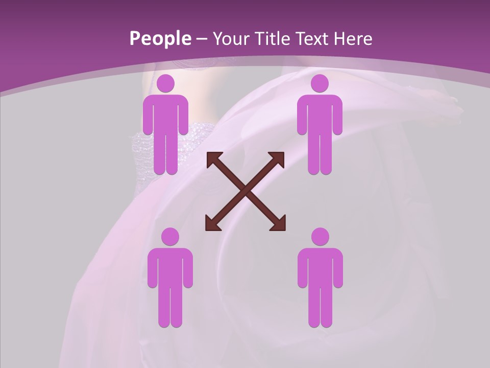 A Beautiful Woman In A Purple Dress Powerpoint Presentation PowerPoint Template