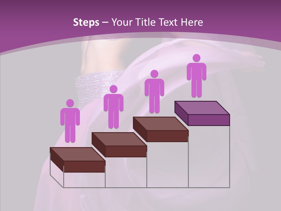A Beautiful Woman In A Purple Dress Powerpoint Presentation PowerPoint Template