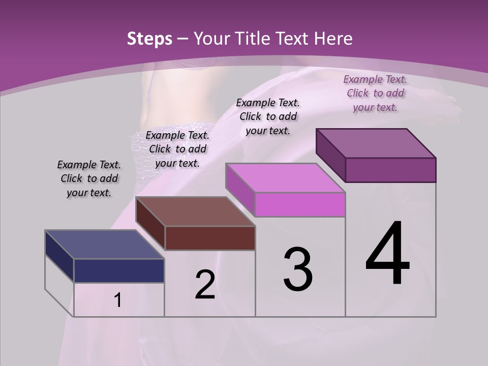 A Beautiful Woman In A Purple Dress Powerpoint Presentation PowerPoint Template