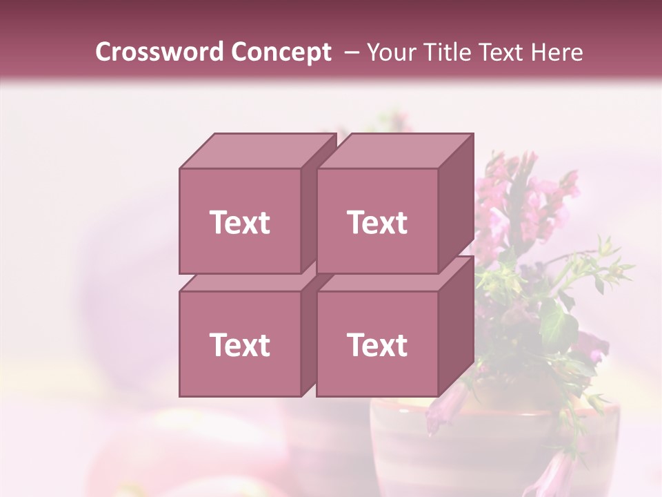 Flower Holiday Decorative PowerPoint Template