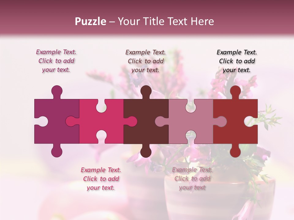 Flower Holiday Decorative PowerPoint Template