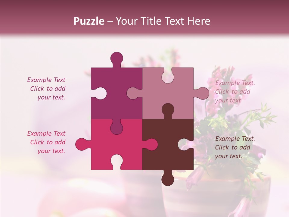 Flower Holiday Decorative PowerPoint Template