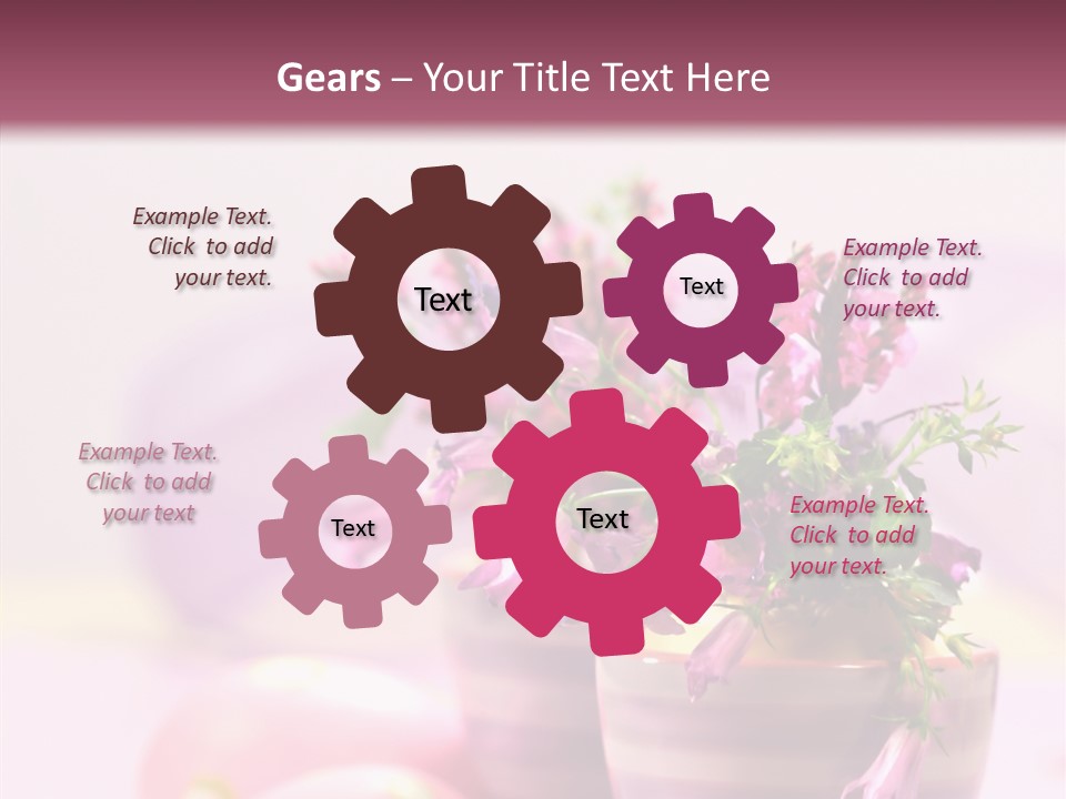 Flower Holiday Decorative PowerPoint Template