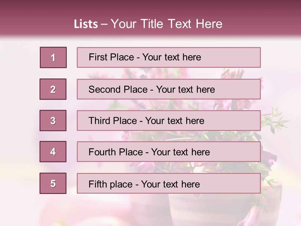 Flower Holiday Decorative PowerPoint Template