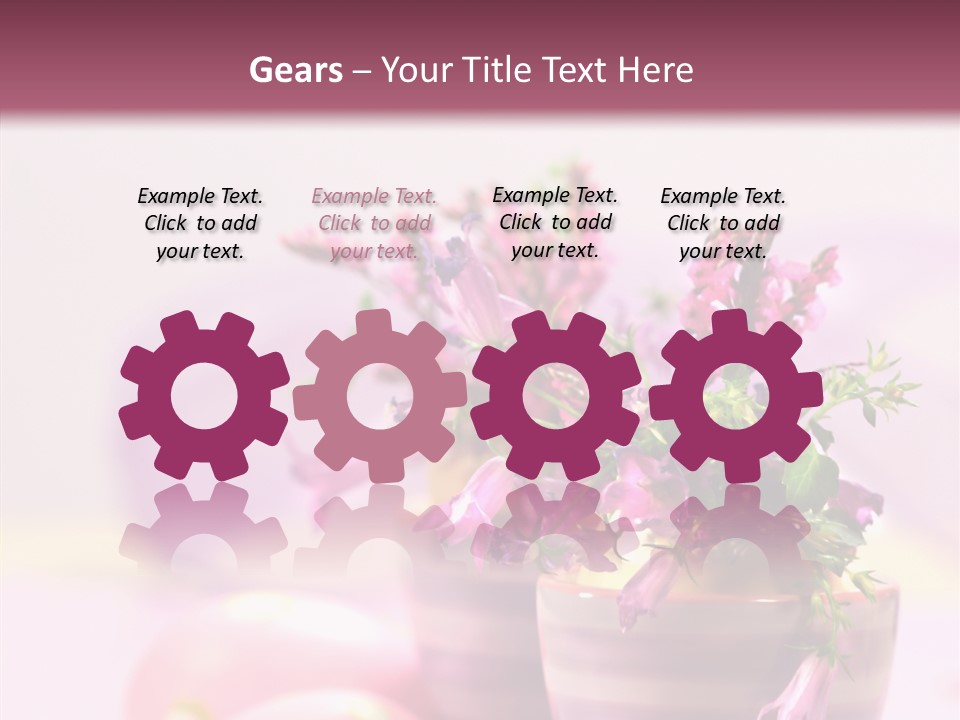 Flower Holiday Decorative PowerPoint Template