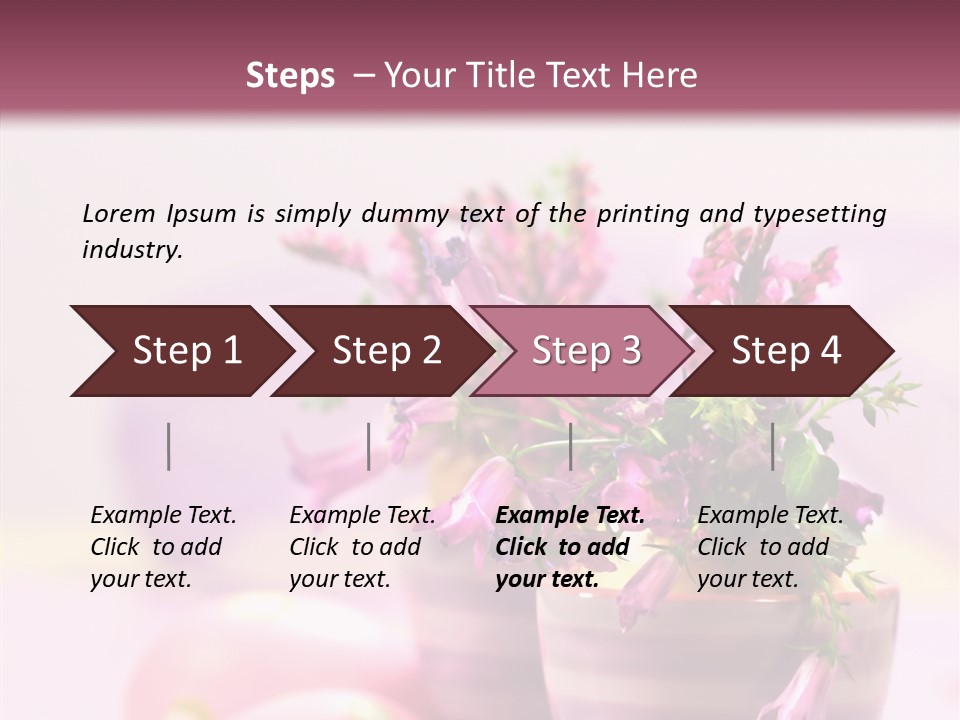 Flower Holiday Decorative PowerPoint Template