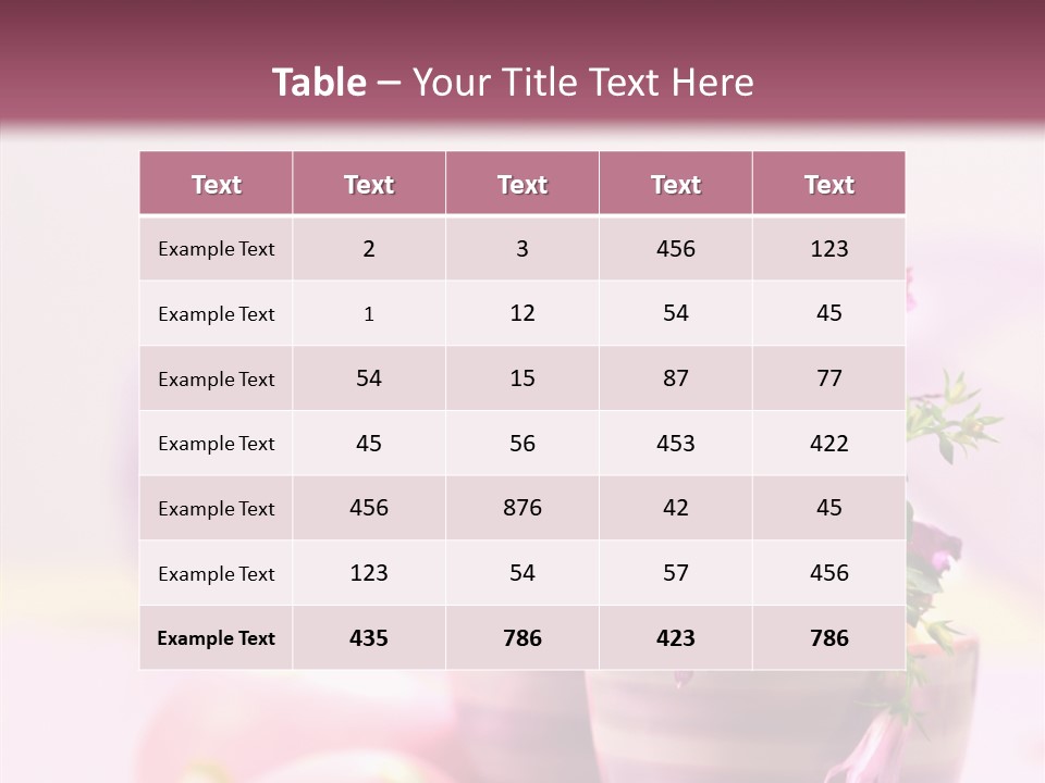 Flower Holiday Decorative PowerPoint Template