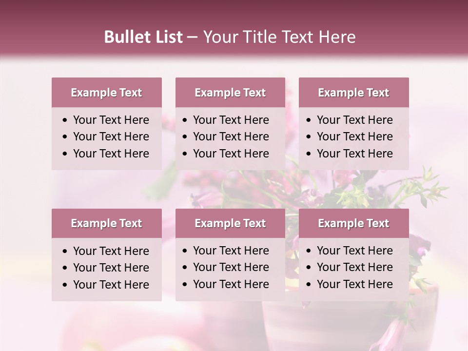 Flower Holiday Decorative PowerPoint Template