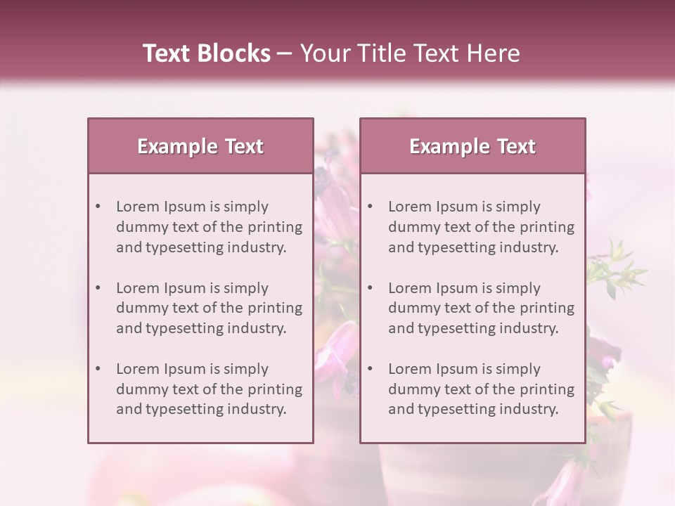 Flower Holiday Decorative PowerPoint Template