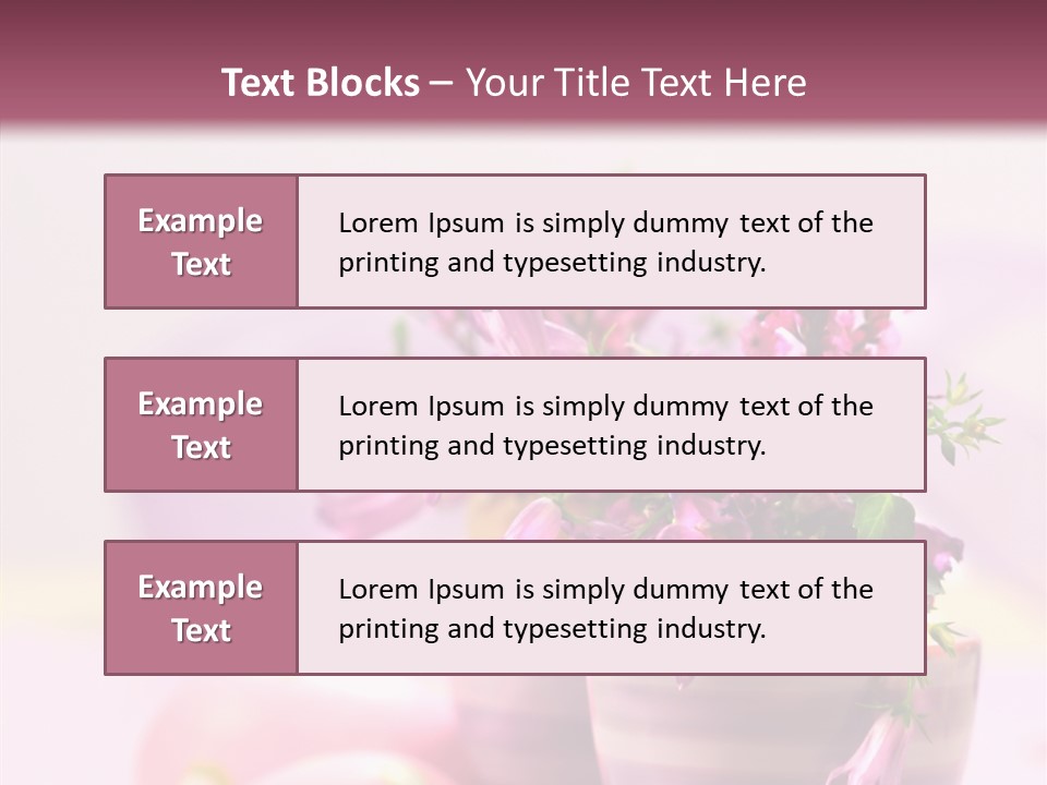 Flower Holiday Decorative PowerPoint Template